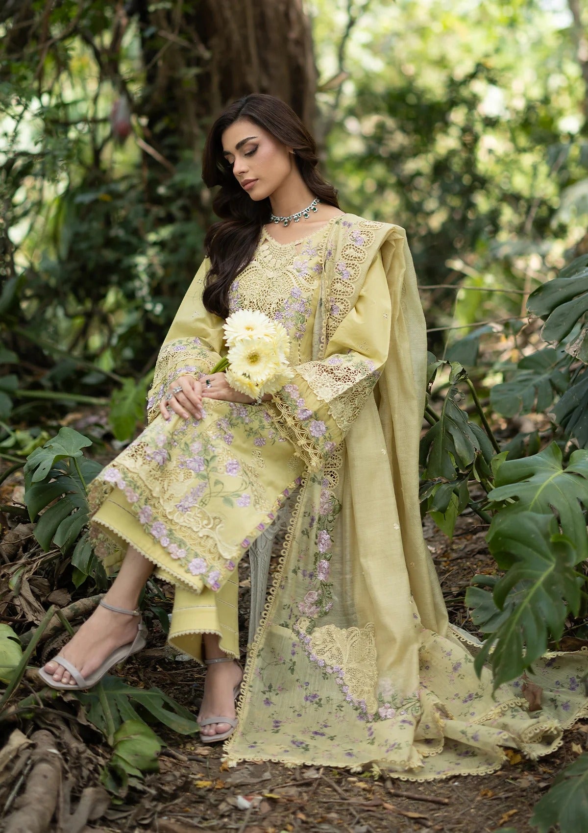 LAWN - LUXURY LAWN VOL ll '26 - ELQ-7A BUTTER YELLOW