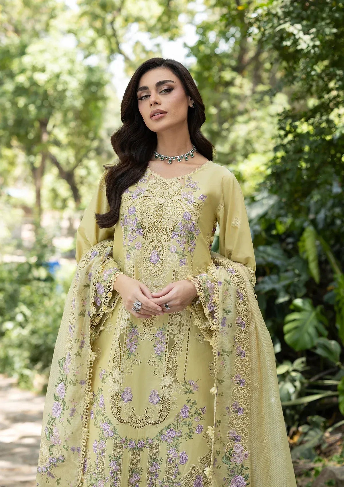LAWN - LUXURY LAWN VOL ll '26 - ELQ-7A BUTTER YELLOW