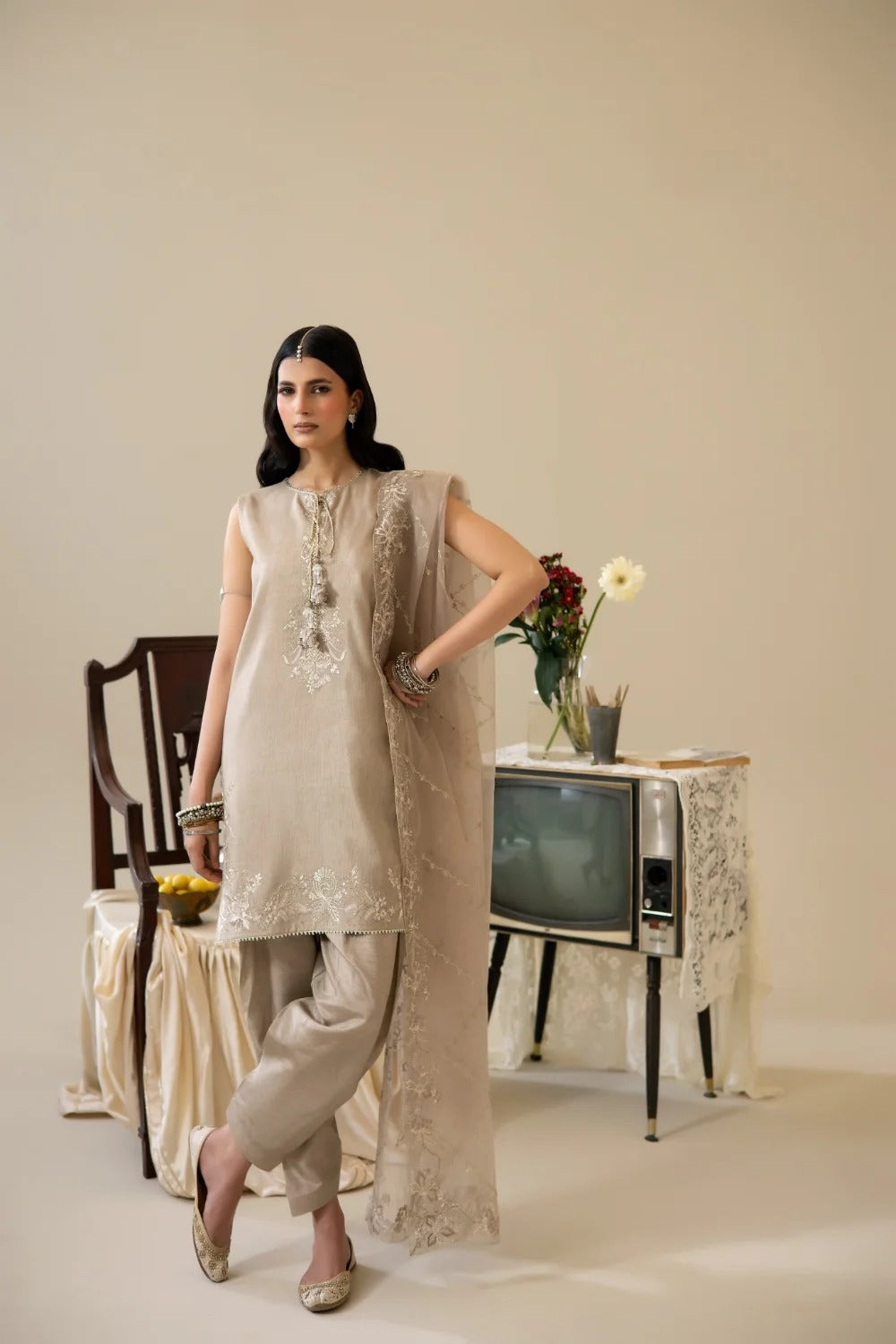 Korean rawsilk - Lune des fleurs - IZEL