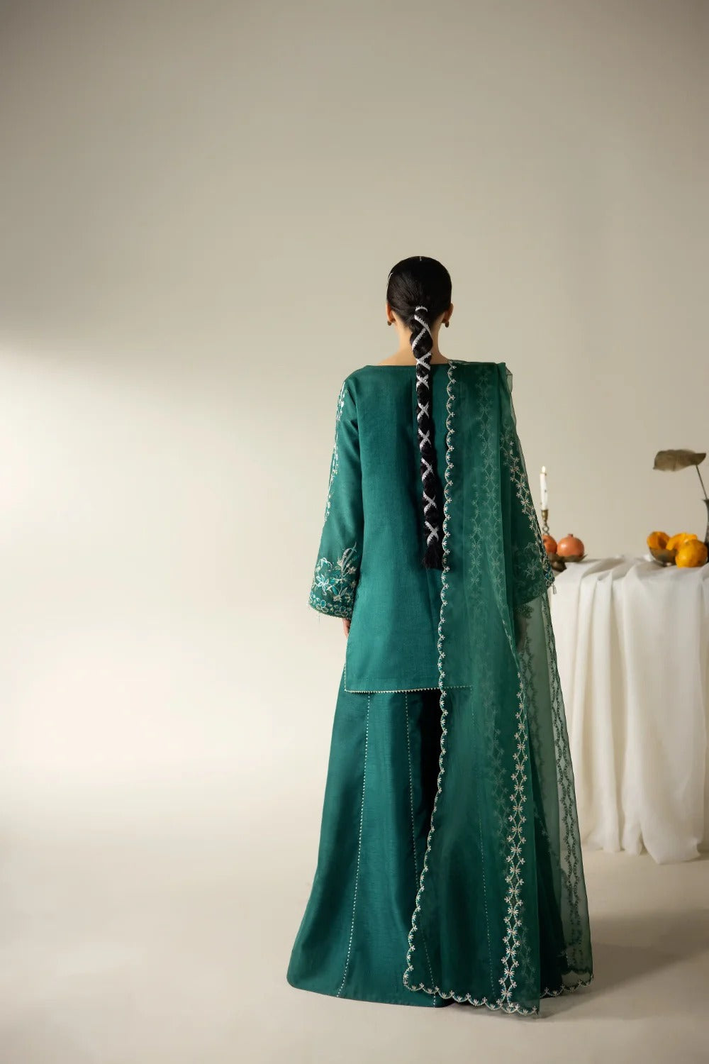 Korean rawsilk - Lune des fleurs - MIRELLE