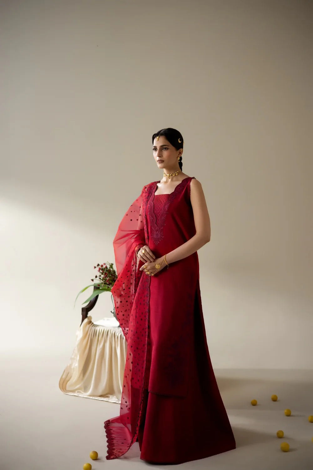 Korean rawsilk - Lune des fleurs - INES
