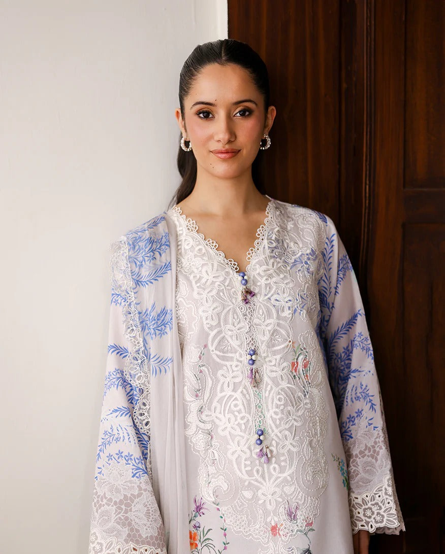 LAWN - Sunlit Tales | Embroidered Edit - Ivory Gleam