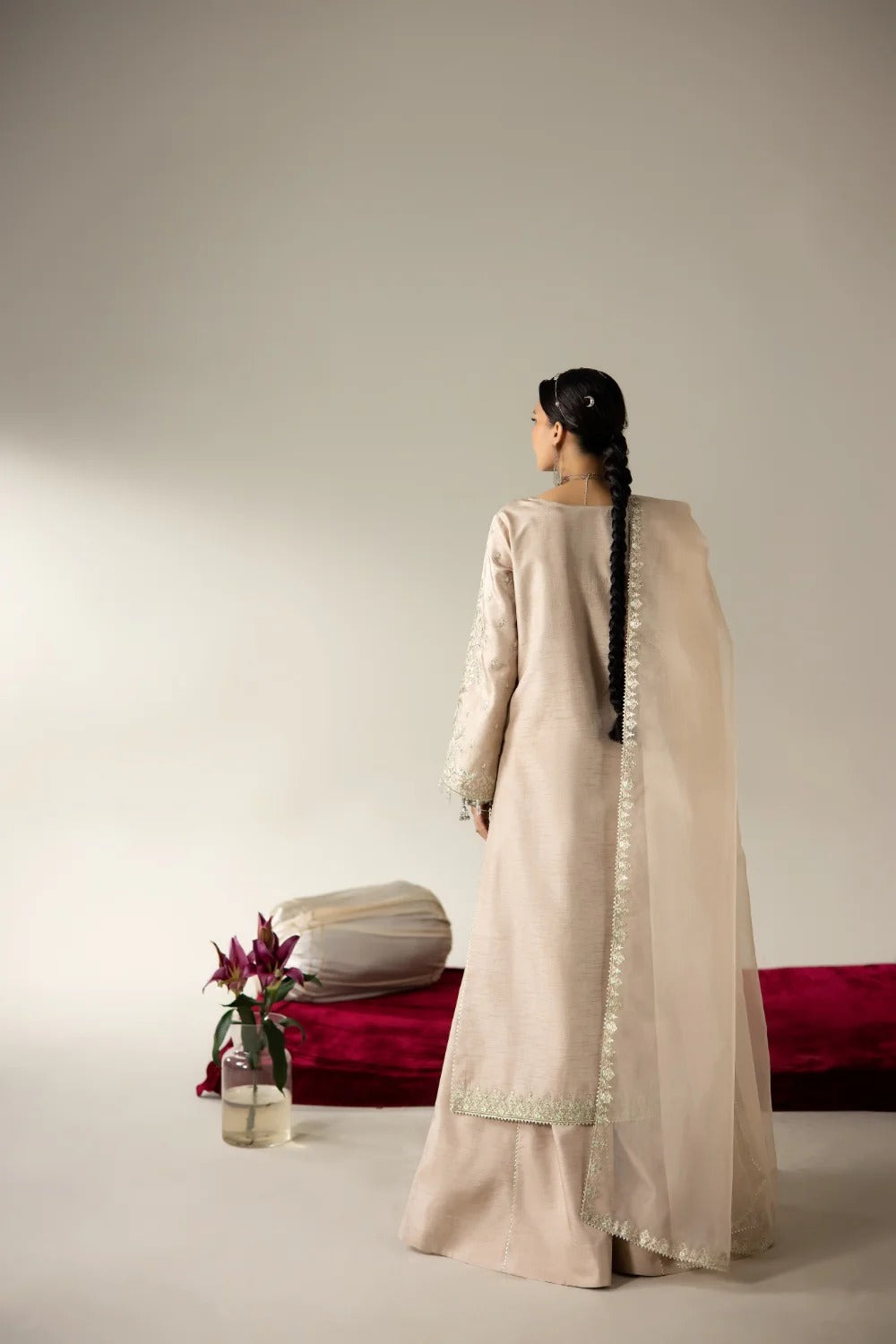 Korean rawsilk - Lune des fleurs - REINA