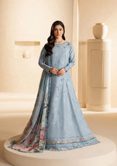 Elaf Premium - E-Craft Chikankari Lawn - EHC-5B PACIFIC