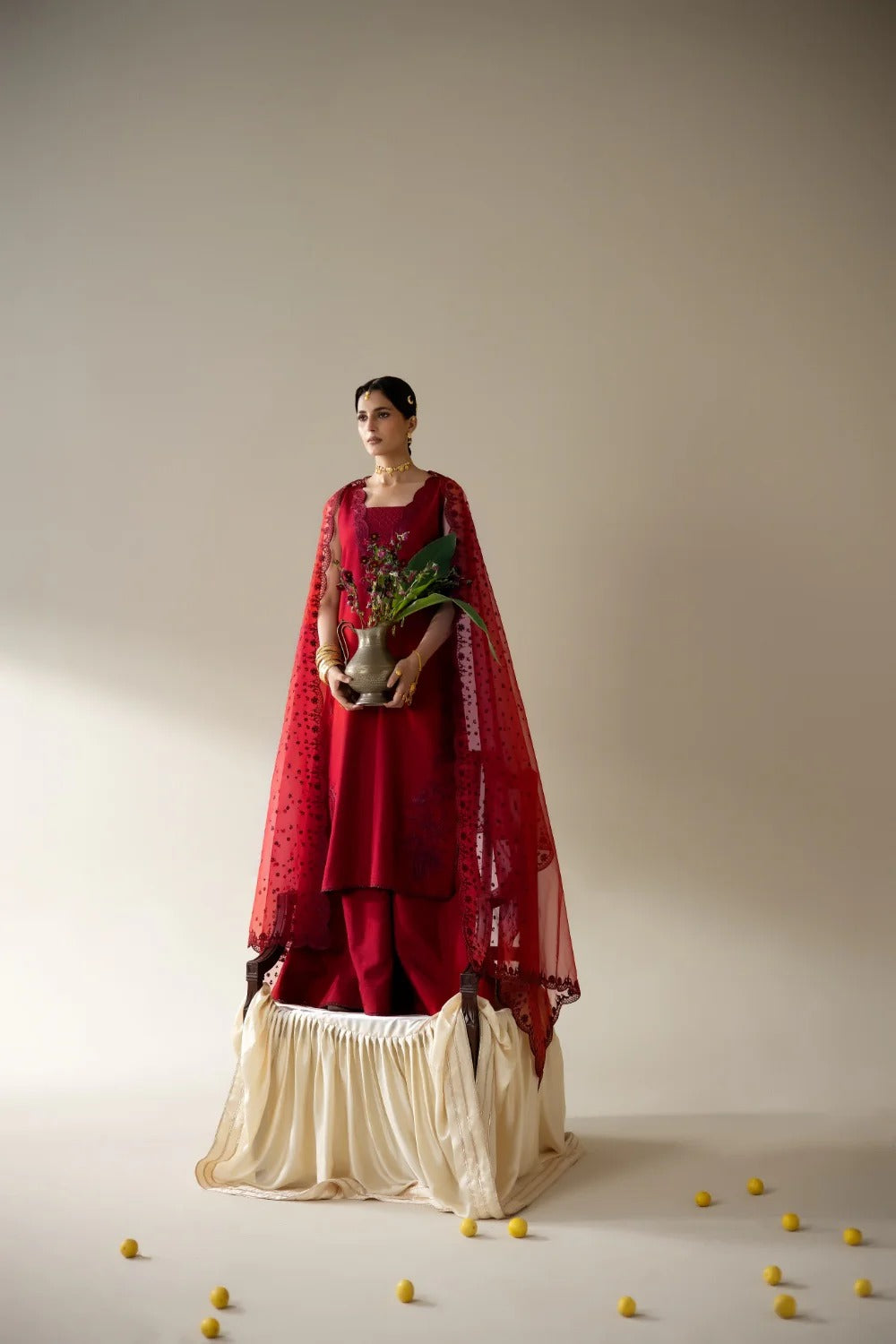 Korean rawsilk - Lune des fleurs - INES
