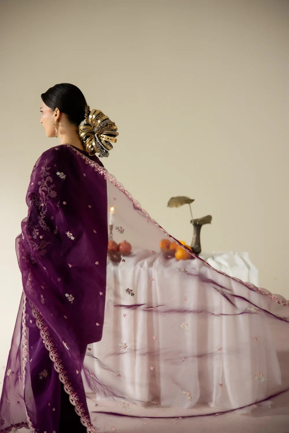 Korean rawsilk - Lune des fleurs - ARELA