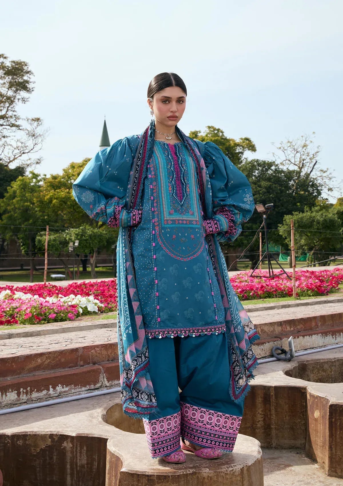 LAWN- AANGAN - PRINTS CHIFFON '26 - KPS-4A FALAK ARA