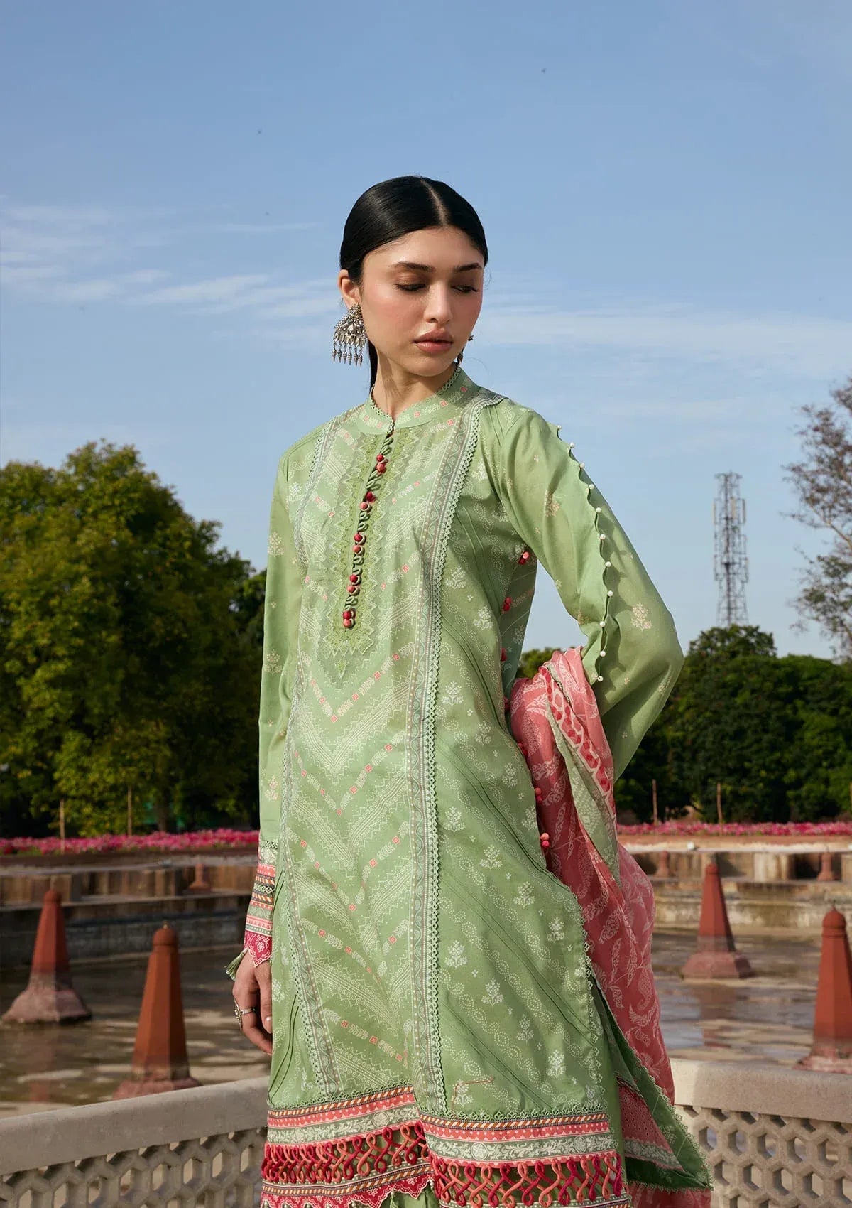 LAWN- AANGAN - PRINTS CHIFFON '26 - KPS-6B GUL-BAHAR