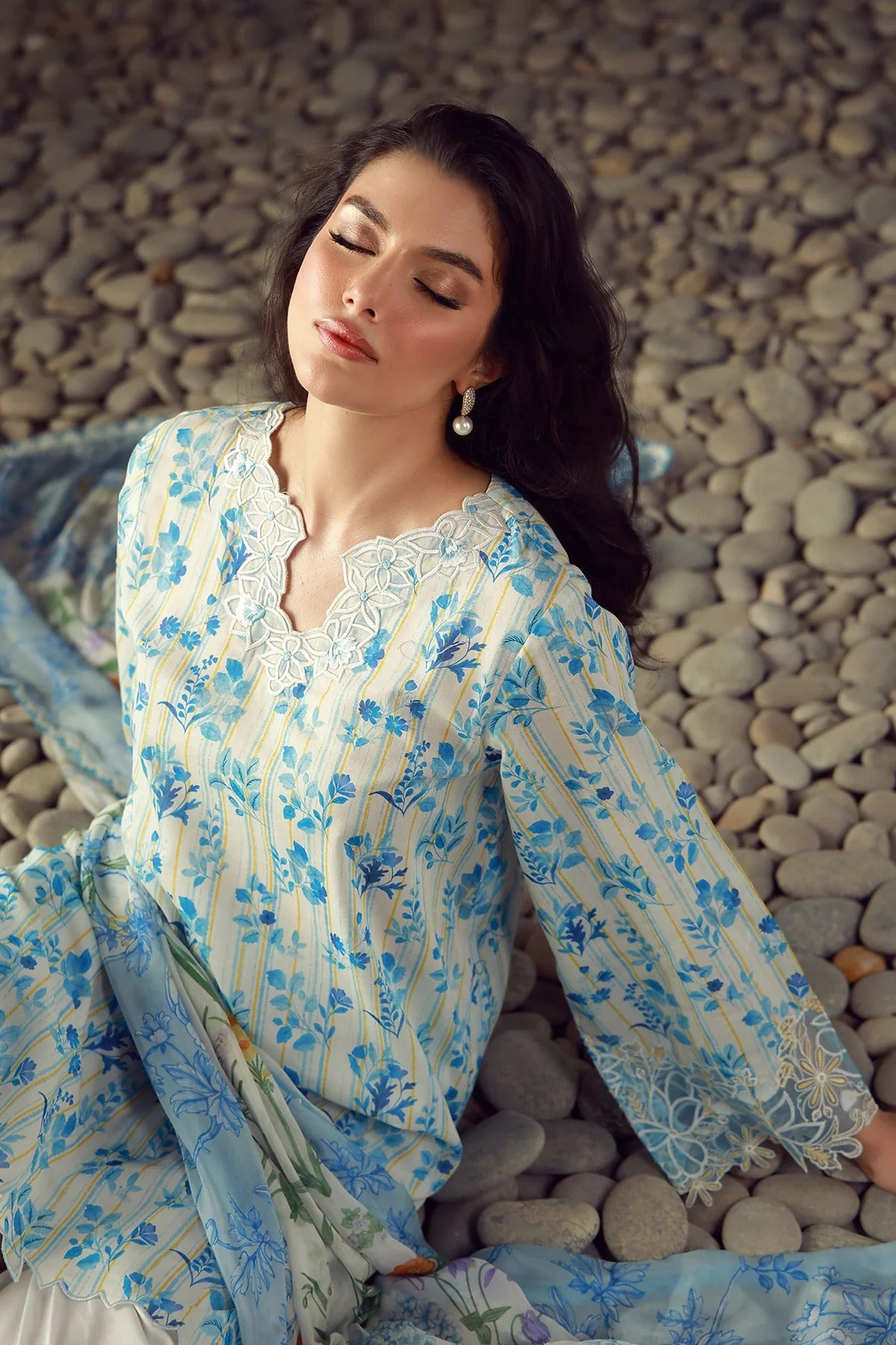 LAWN - Festive Edit - Vol 2 - Azure Jardin