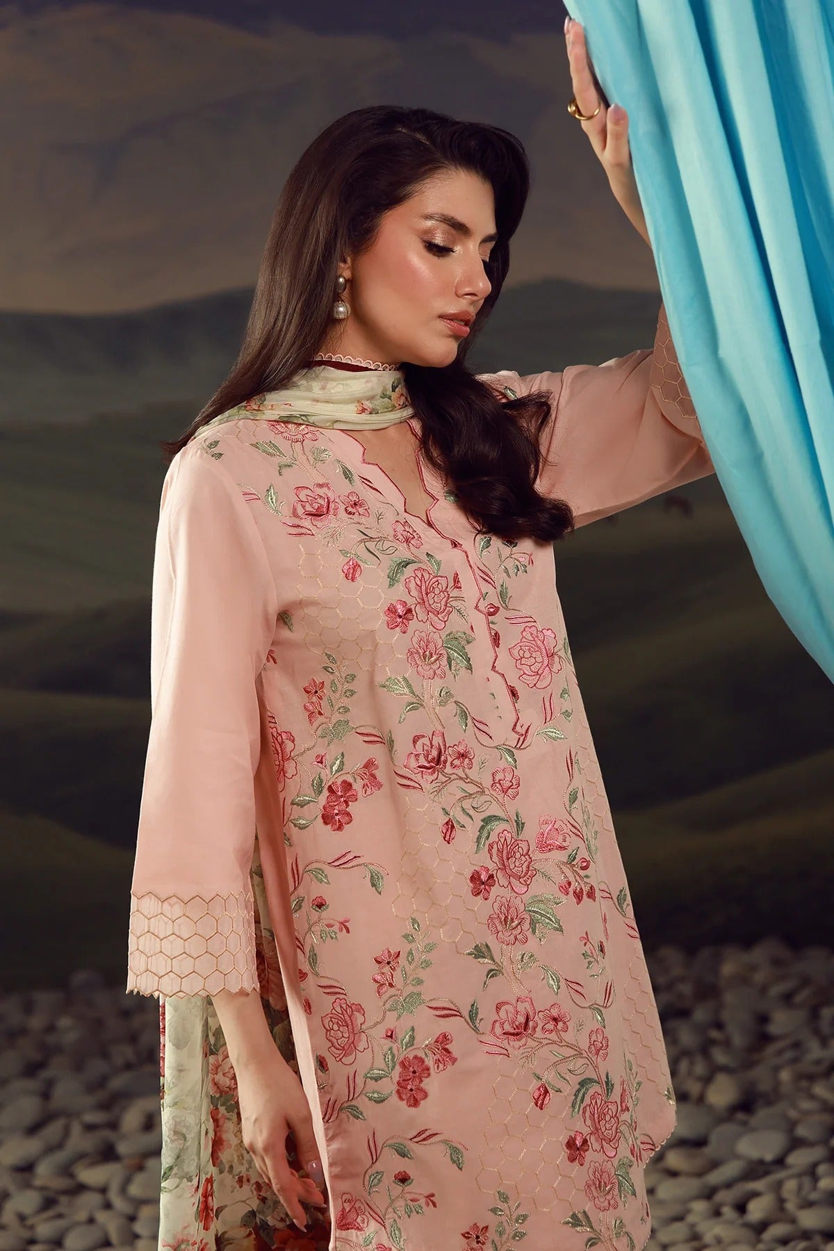 LAWN - Festive Edit - Vol 2 - Rose Mirage