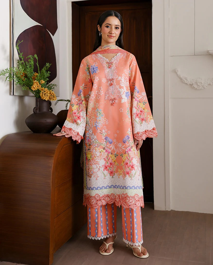 LAWN - Sunlit Tales | Embroidered Edit - Blush tale