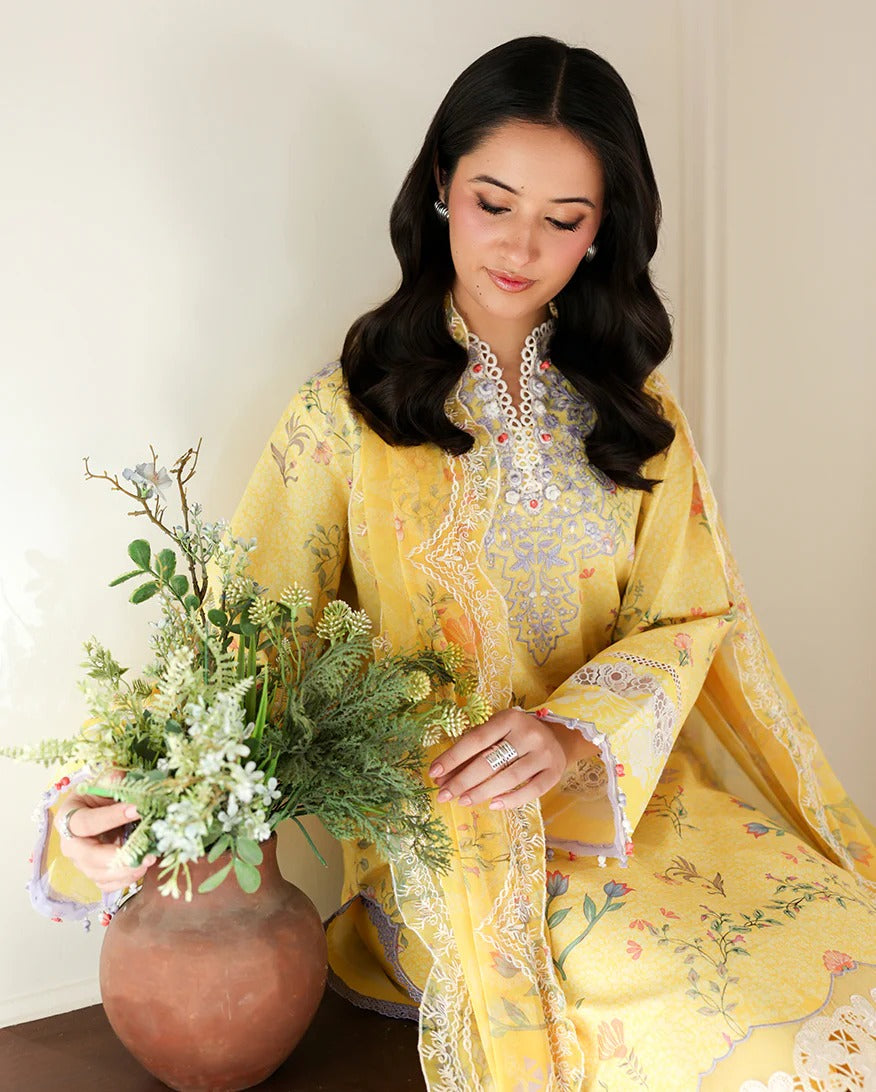LAWN - Sunlit Tales | Embroidered Edit - Honey Haze
