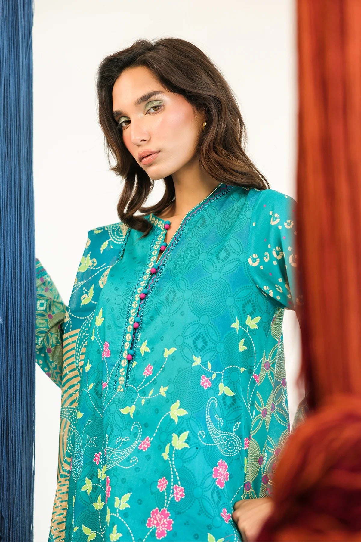 LAWN - Rhea - Teal Mirage