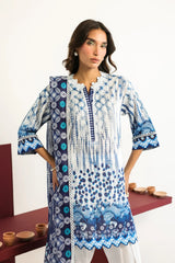 LAWN - Rhea - Indigo Lattice