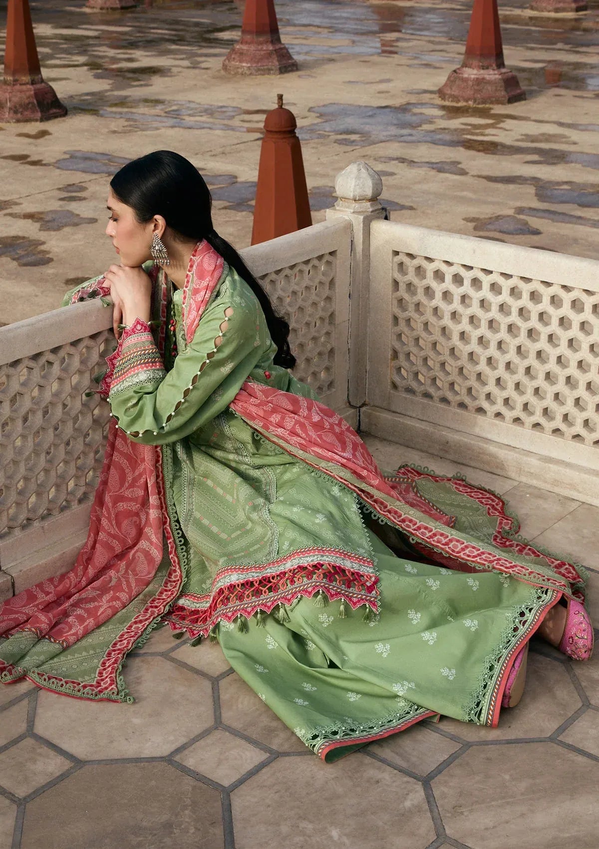 LAWN- AANGAN - PRINTS CHIFFON '26 - KPS-6B GUL-BAHAR