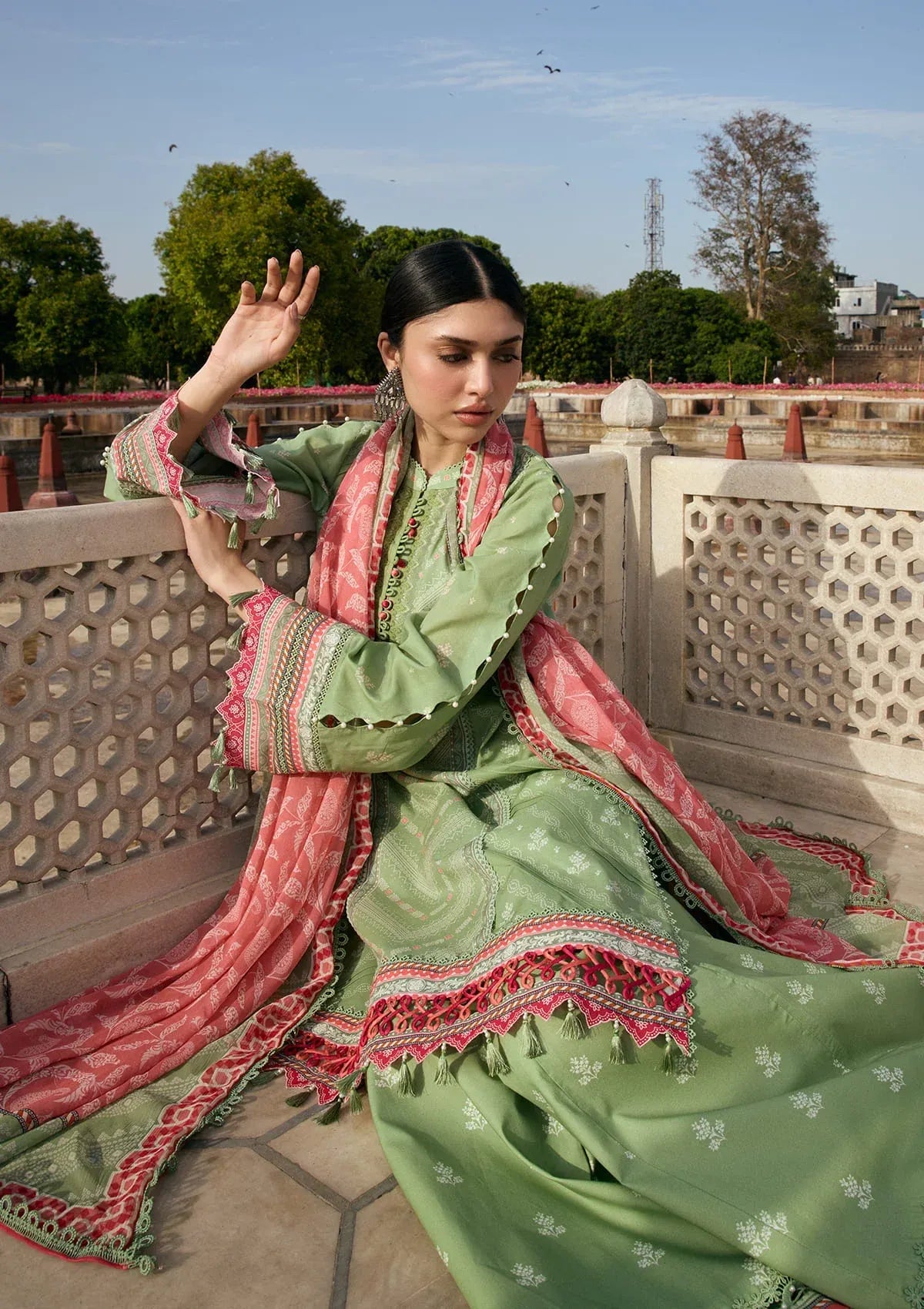 LAWN- AANGAN - PRINTS CHIFFON '26 - KPS-6B GUL-BAHAR