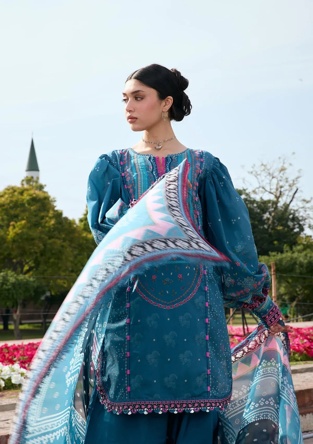 LAWN- AANGAN - PRINTS CHIFFON '26 - KPS-4A FALAK ARA