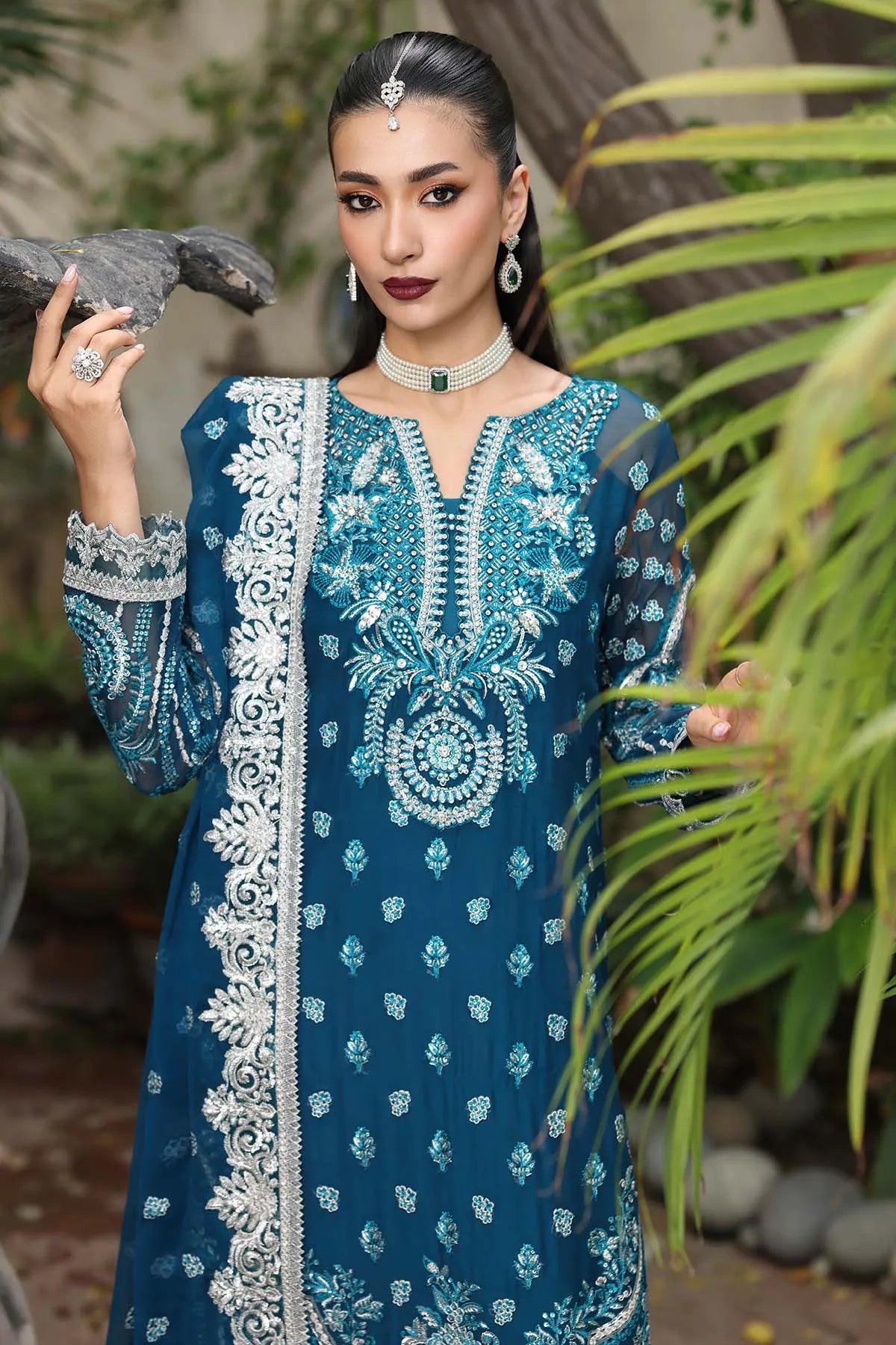 Serene Premium - Saiyara - Hand Embellished - I-232 AZURA