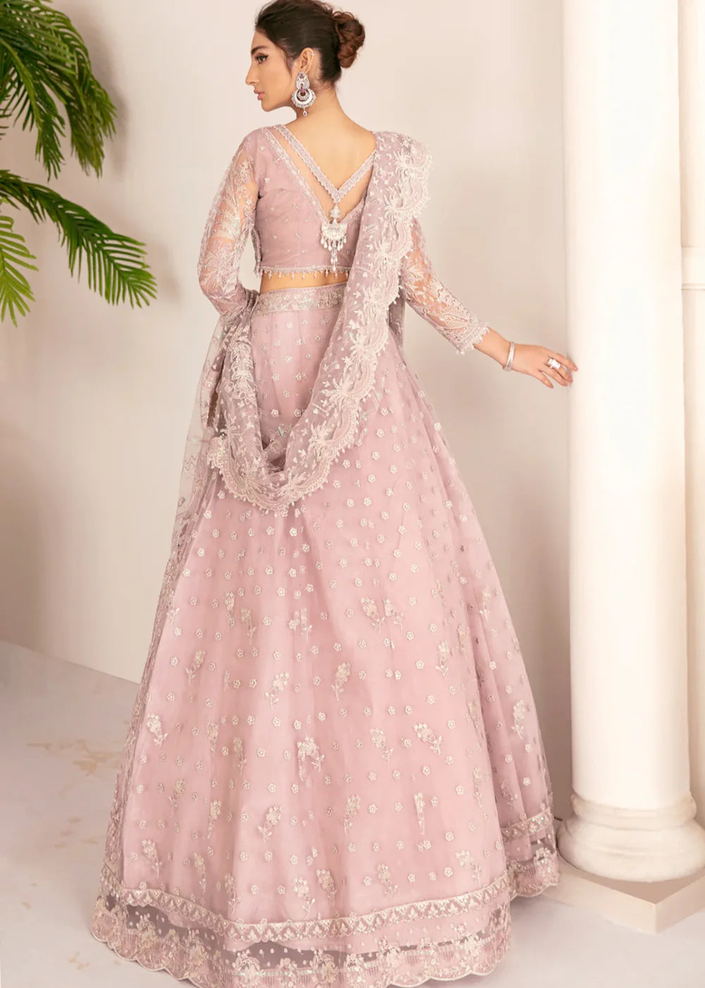Baroque - Chantelle - Embroidered Chiffon - Pink Salt - 01
