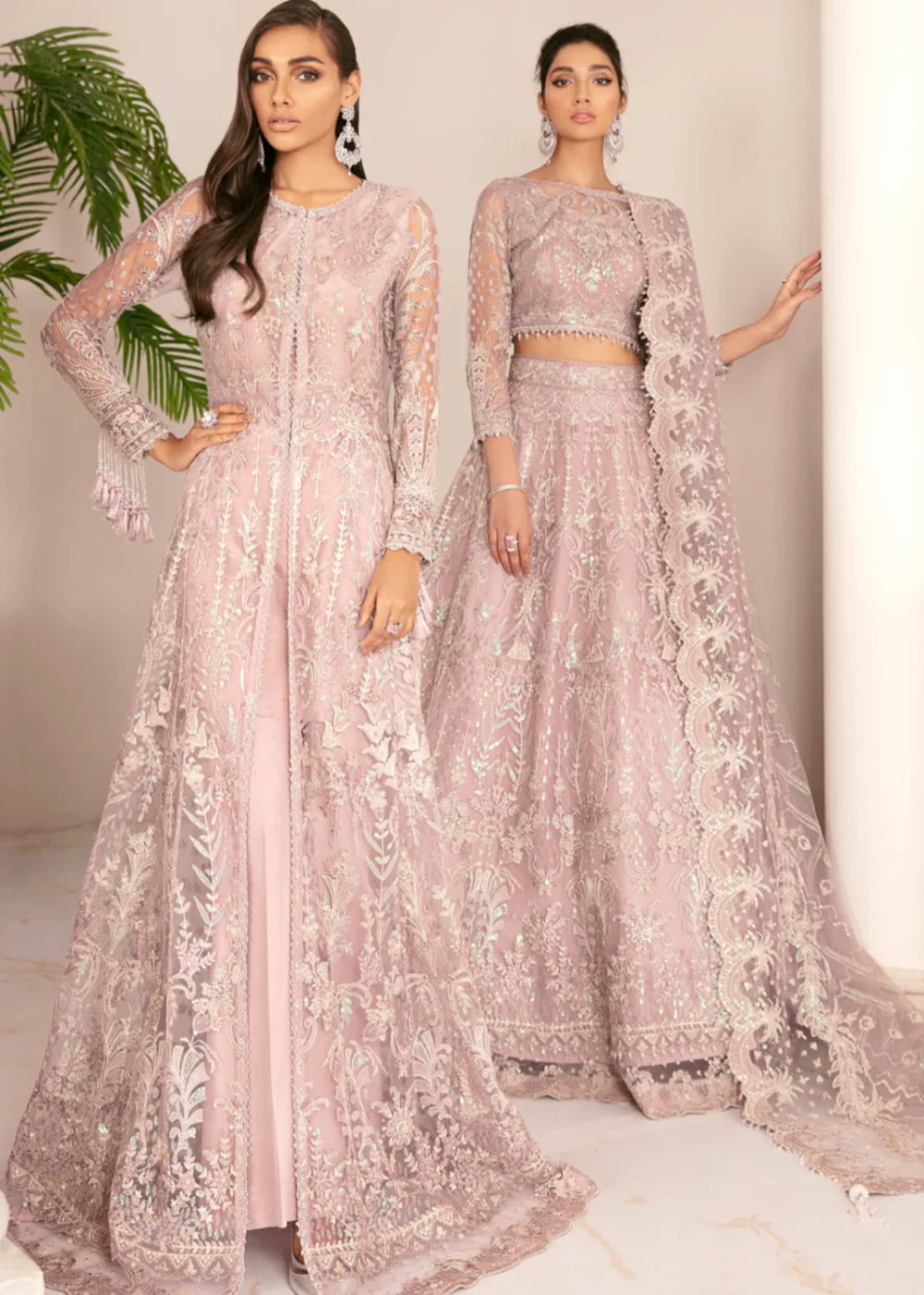 Baroque - Chantelle - Embroidered Chiffon - Pink Salt - 01