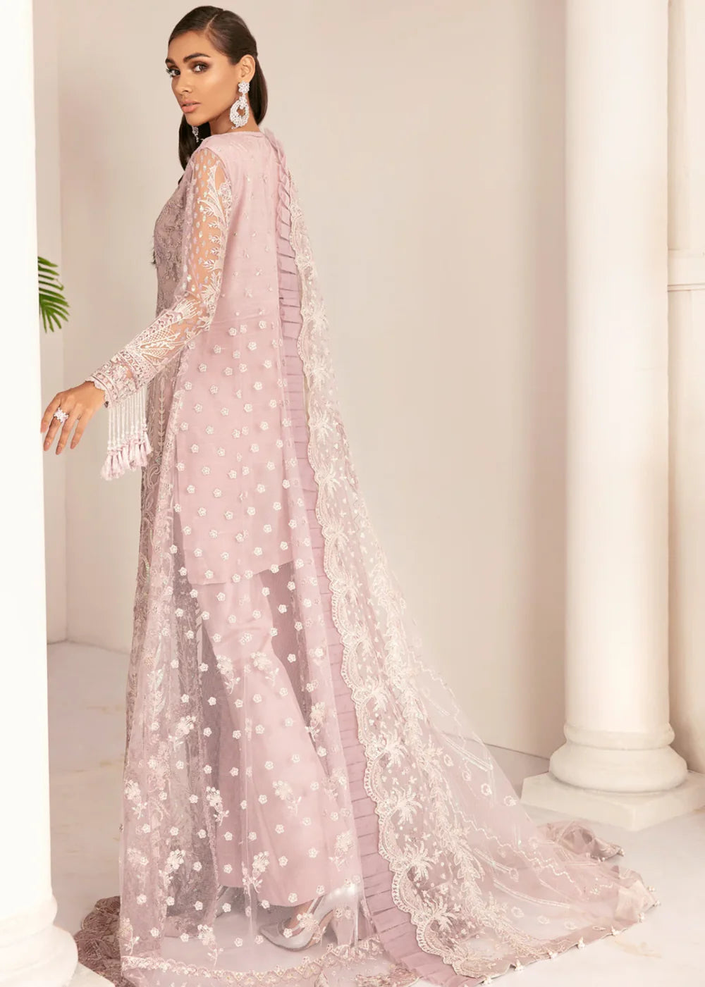 Baroque - Chantelle - Embroidered Chiffon - Pink Salt - 01