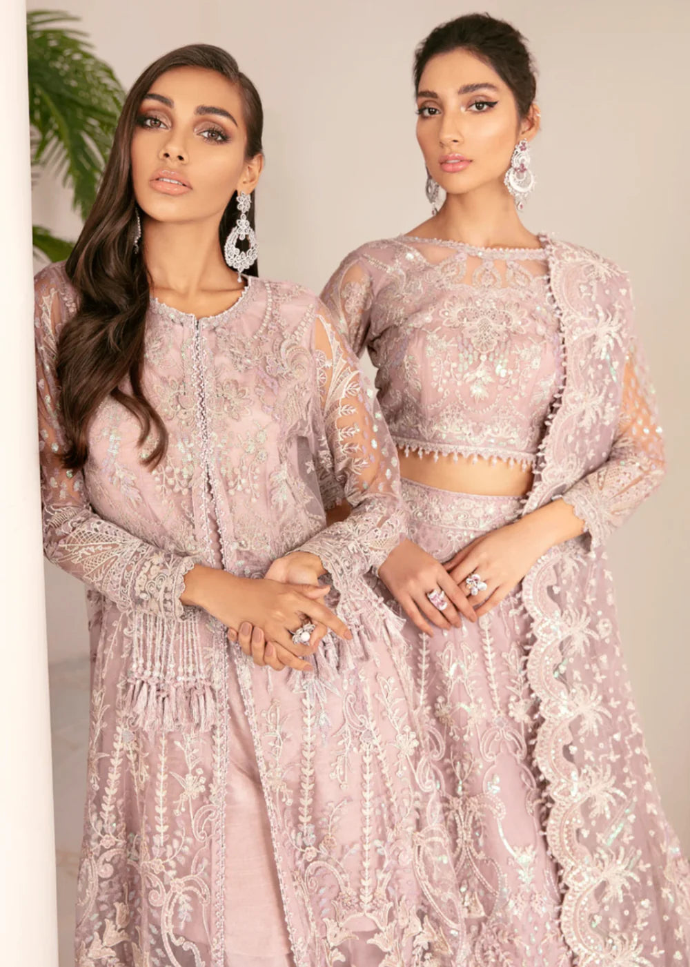 Baroque - Chantelle - Embroidered Chiffon - Pink Salt - 01