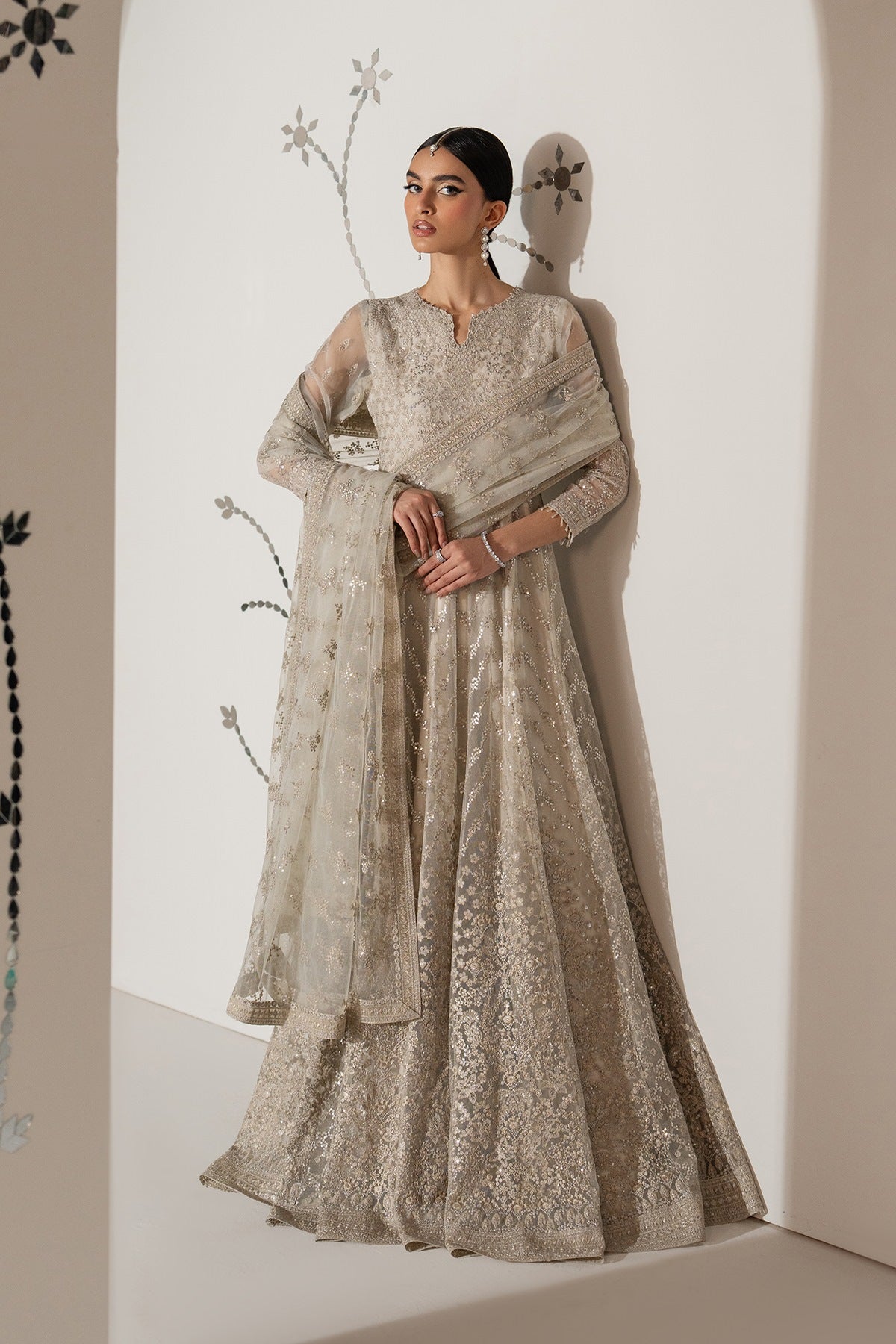 Lavish Premium - Shehnai - Embroidered Organza - Noore