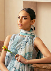 Sahar -  Printed Lawn - Silver Mist
