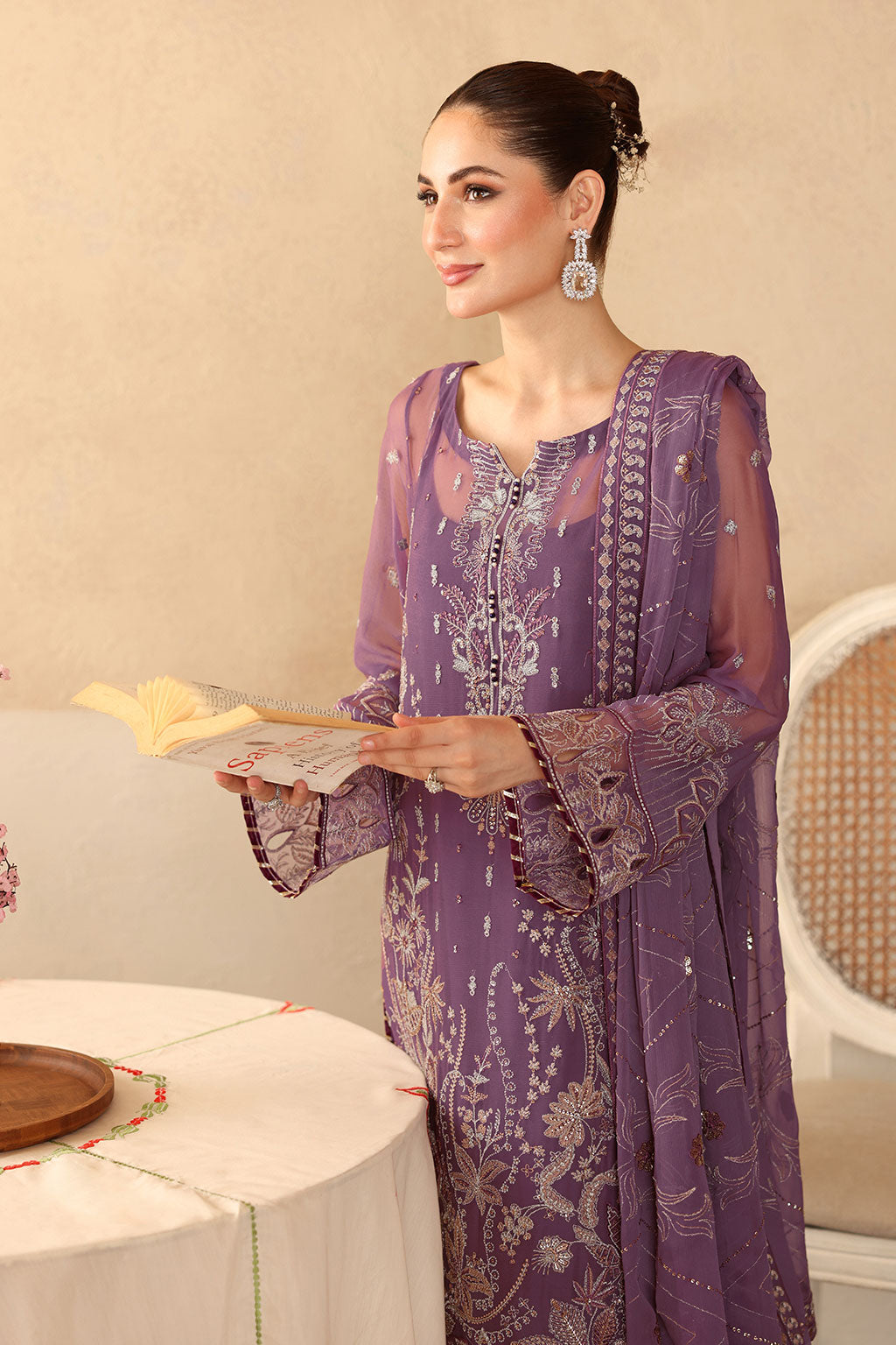 Ramsha - Sonehri - Embroidered Chiffon - BB 207