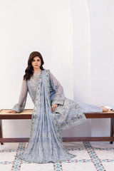 Ramsha - Sonehri - Embroidered Chiffon - BB 308