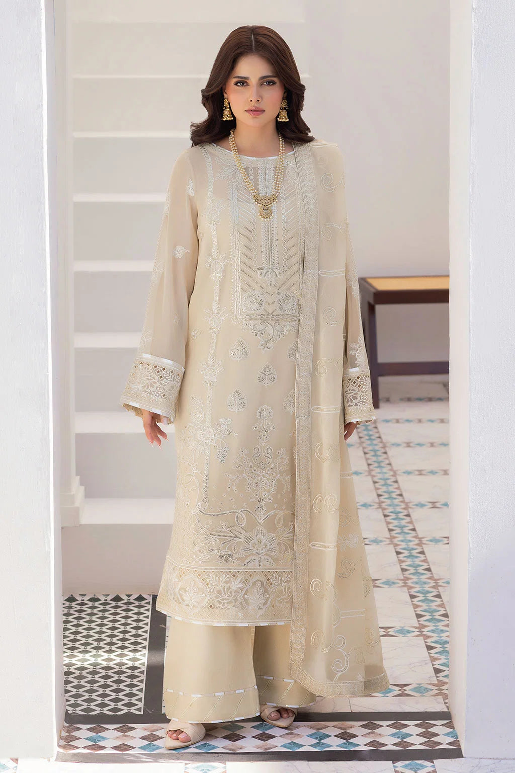 Ramsha - Sonehri - Embroidered Chiffon - BB 302