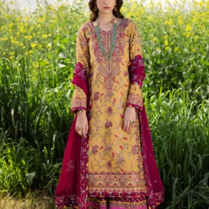AJELL-07 EMBROIDERED LAWN 3 PCS