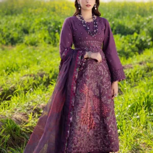 AJELL-18 EMBROIDERED LAWN 3 PCS