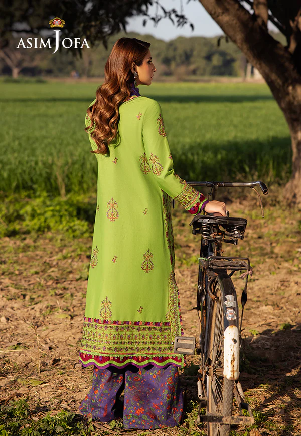 AJELL-05 EMBROIDERED LAWN 3 PCS - Image 2