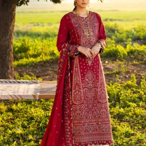AJELL-06 EMBROIDERED LAWN 3 PCS