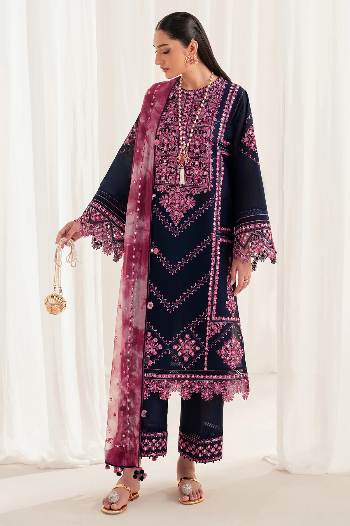 EMBROIDERED LAWN IL25-D01