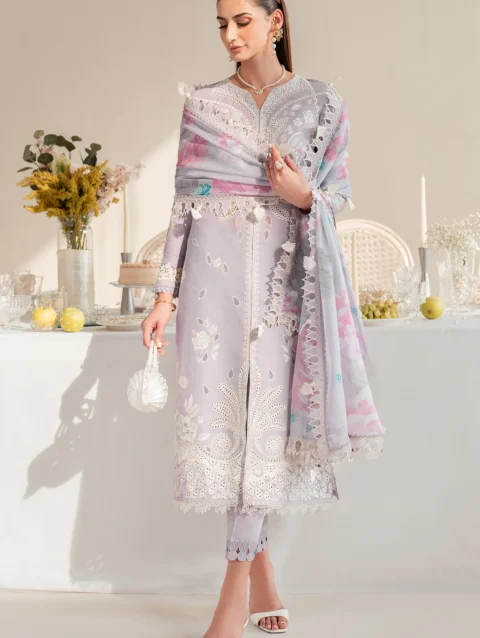 EMBROIDERED DOBBY LAWN IL25-D06