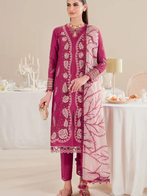 EMBROIDERED DOBBY LAWN IL25-D05