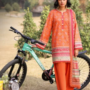 AJUUB-08 Printed Lawn 3 Pcs