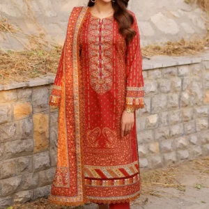 AJUUB-20 Printed Lawn 3 Pcs