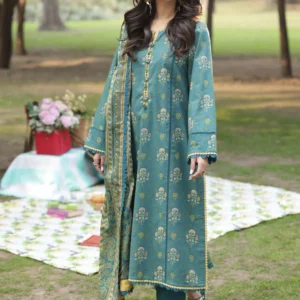 AJUUB-16 Printed Lawn 3 Pcs