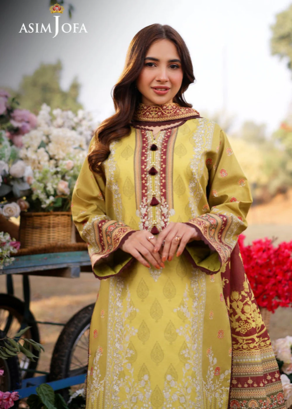 AJUUB-02 Printed Lawn 3 Pcs - Image 2