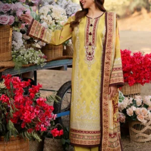 AJUUB-02 Printed Lawn 3 Pcs