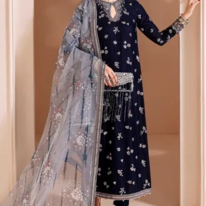 Embroidered Velvet Formal CVF D-03