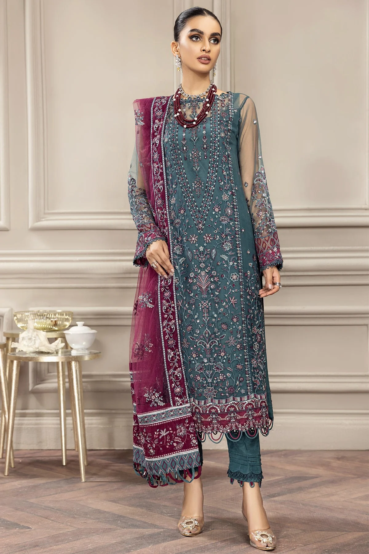 Embroidered Net - Rene