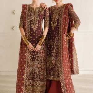 EMBROIDERED CHIFFON CH14-07