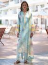 Azure- Printed Chikankari'26